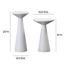 Minimalist Concrete Accent Tables - Set of 2, Belen Kox
