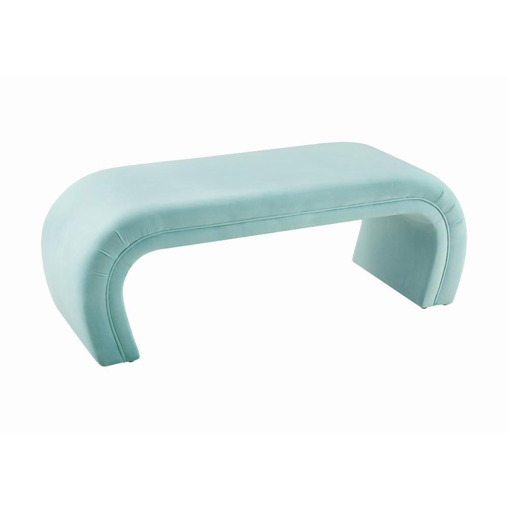 Kenya Bright Blue Velvet Bench