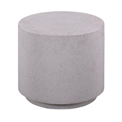 Speckled Terrazzo Side Table with Adjustable Shelf and Modern Design