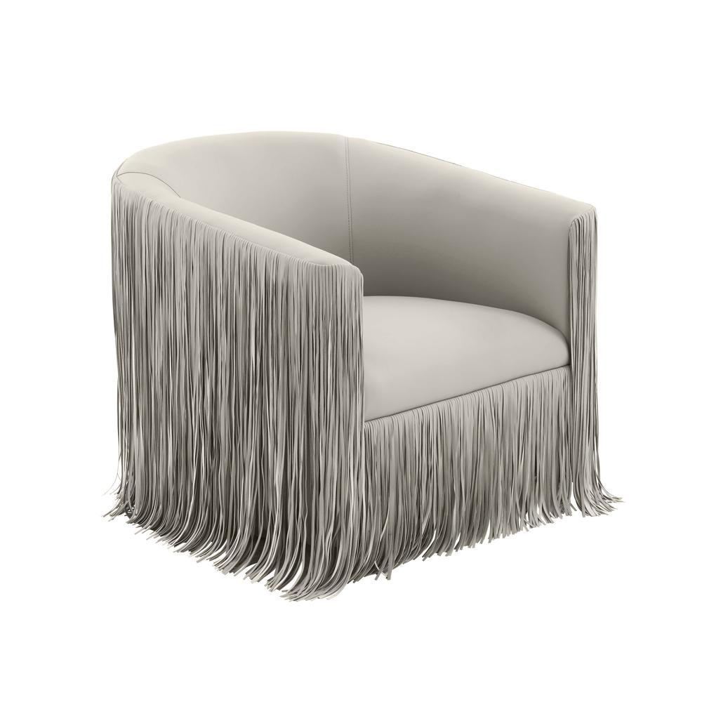 Luxe Swivel Shag Accent Chair, Belen Kox