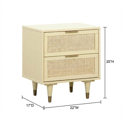 Buttermilk Nightstand with Classic Design and Solid Construction