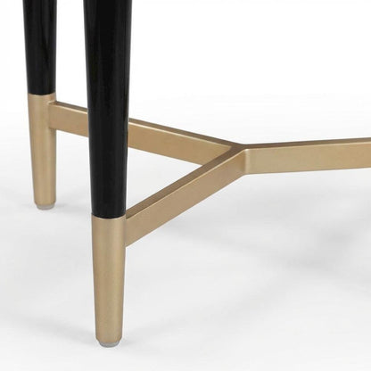 Black Nightstand with Soft-Close Drawers and Modern Style
