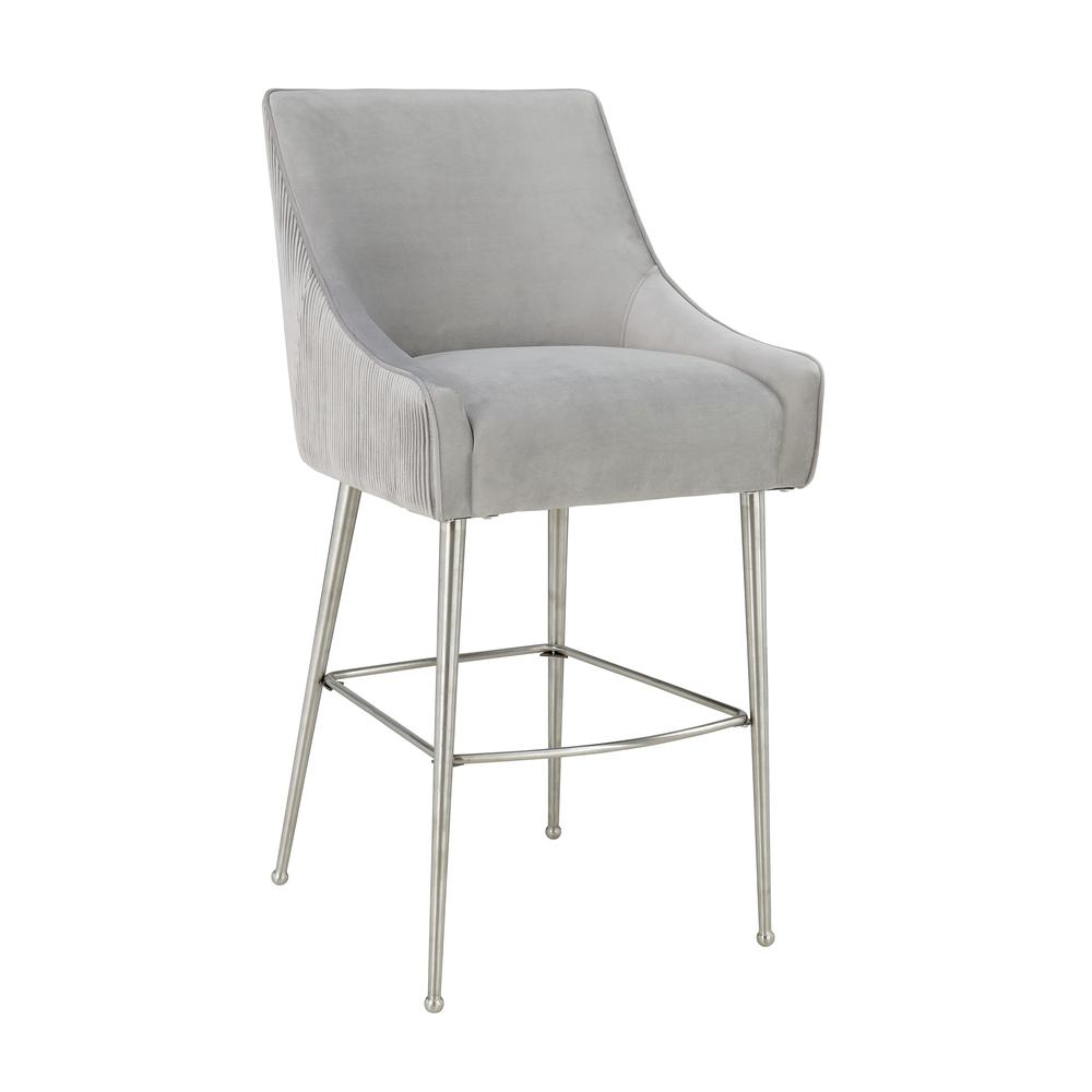 Luxe Grey Counter Stool, Belen Kox