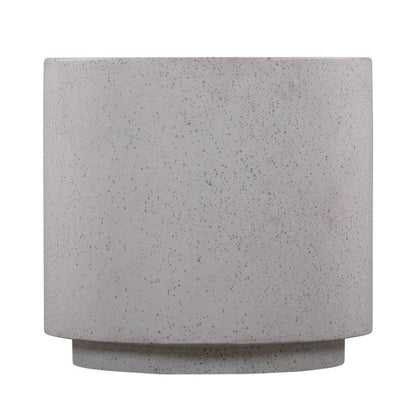 Speckled Terrazzo Side Table with Adjustable Shelf and Modern Design