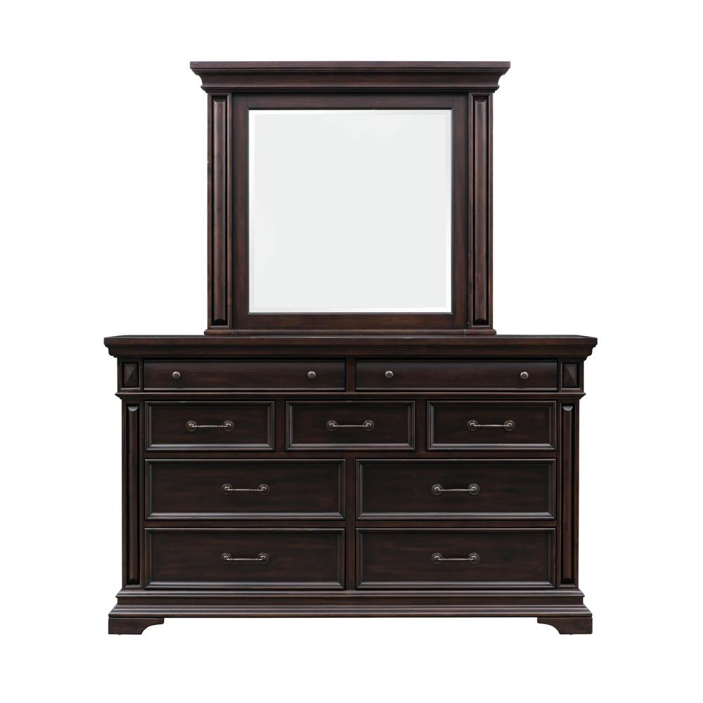 Elegant Framed Brown Mirror for Wall Decor in Contemporary Spaces