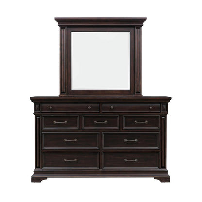 Elegant Framed Brown Mirror for Wall Decor in Contemporary Spaces