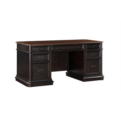 Roanoke Black Executive Desk