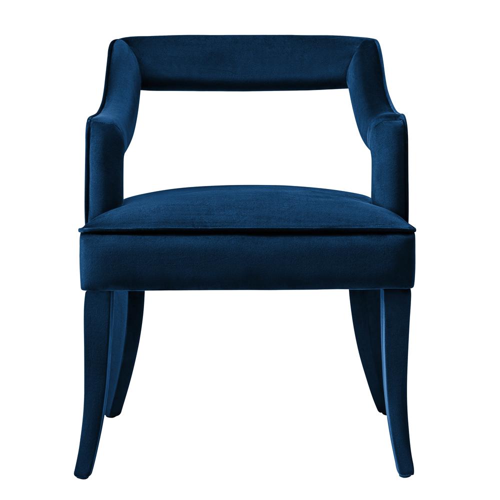 Opulent Navy Velvet Chair, Belen Kox