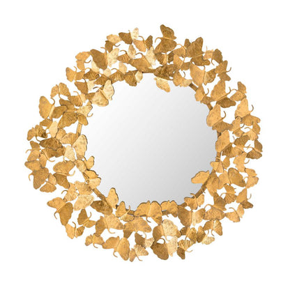 Handcrafted Gold Leaf Mirror - 36 Inch, Belen Kox