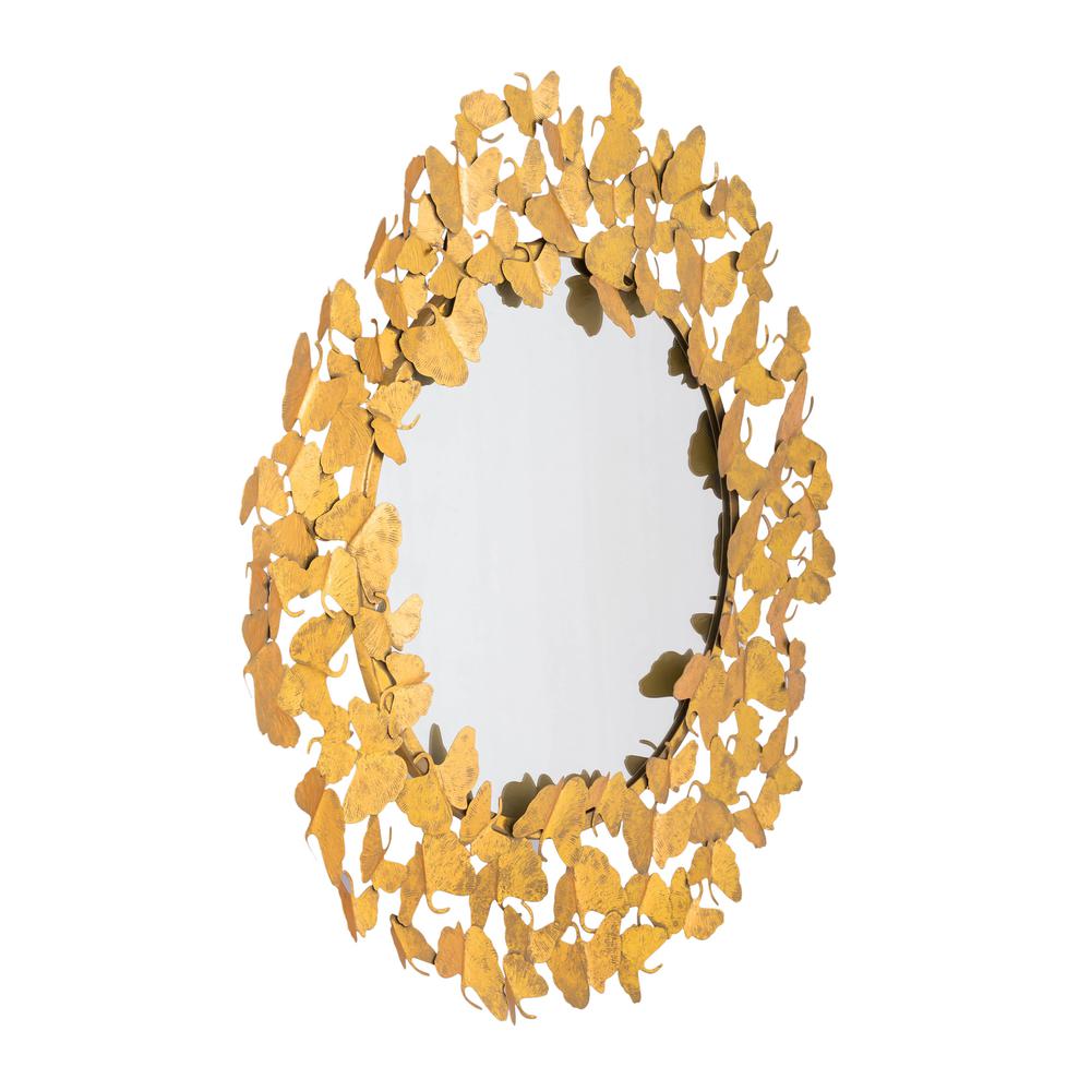 Handcrafted Gold Leaf Mirror - 36 Inch, Belen Kox