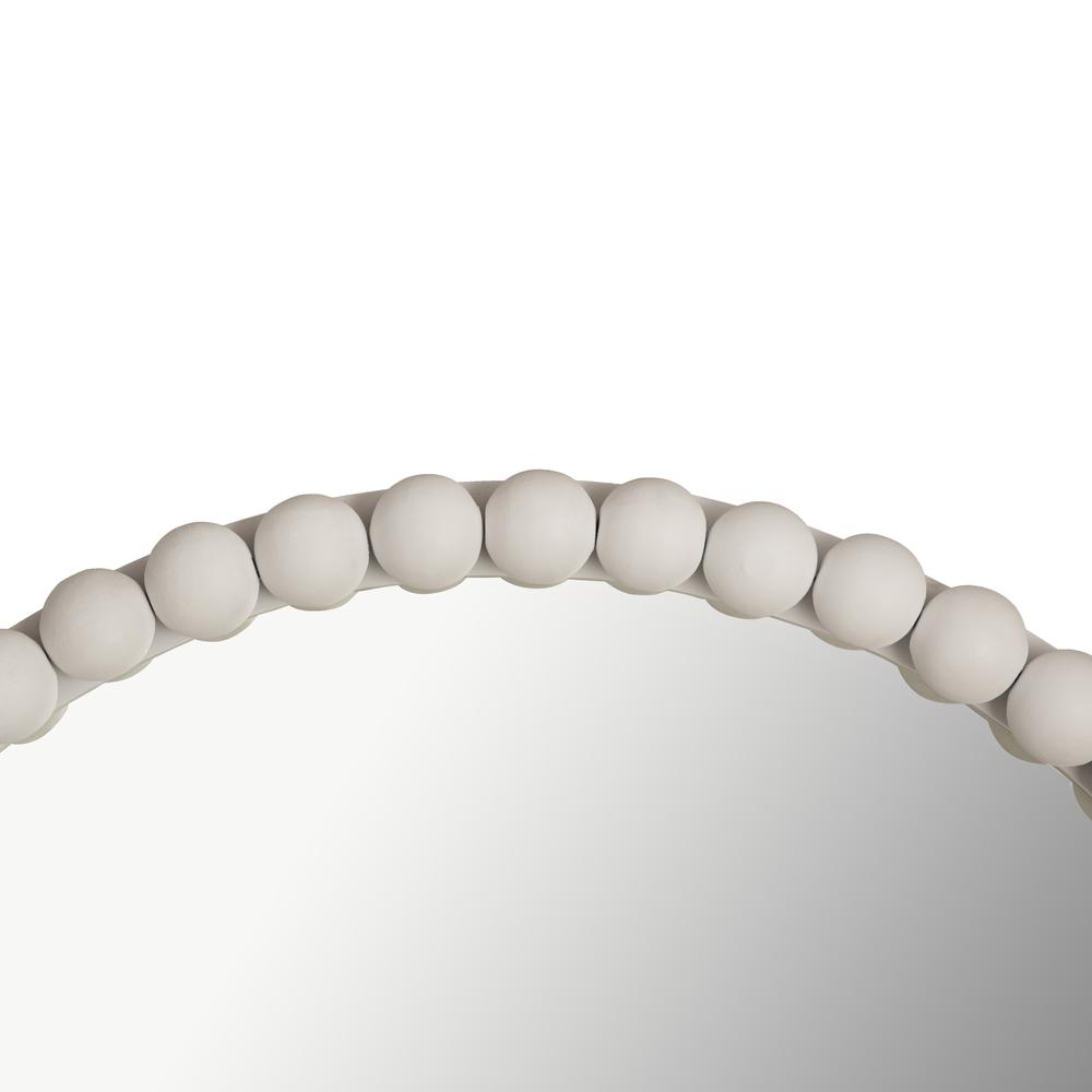Playful White Wooden Mirror, Belen Kox