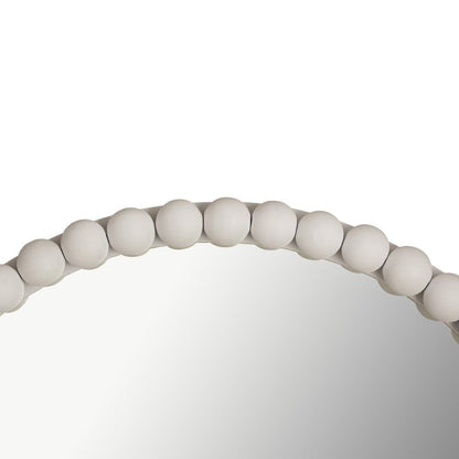 Playful White Wooden Mirror, Belen Kox