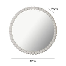 Playful White Wooden Mirror, Belen Kox