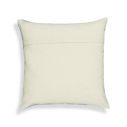 Indigo Triangles Cotton 20 inch Square Accent Pillow
