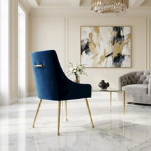 Velvet-Upholstered Accent Chair with Gold Stainless Steel Legs for Living Room