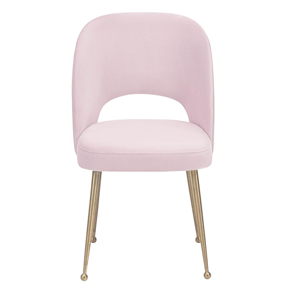 Mid Century Modern Blush Velvet Chair, Belen Kox