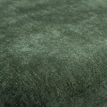 Textured Velvet Upholstered Dining Chair with Oak Legs, Forest Green