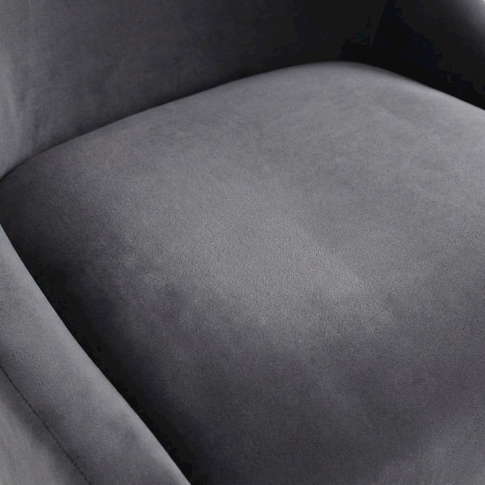 Velvet Upholstered Dining Chair with Silver Legs for Kitchen and Dining