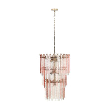Elegant Pink Acrylic Chandelier, Belen Kox