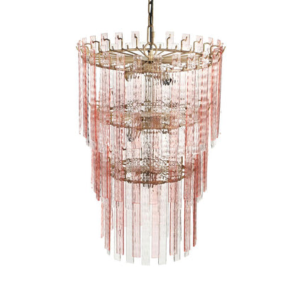 Elegant Pink Acrylic Chandelier, Belen Kox