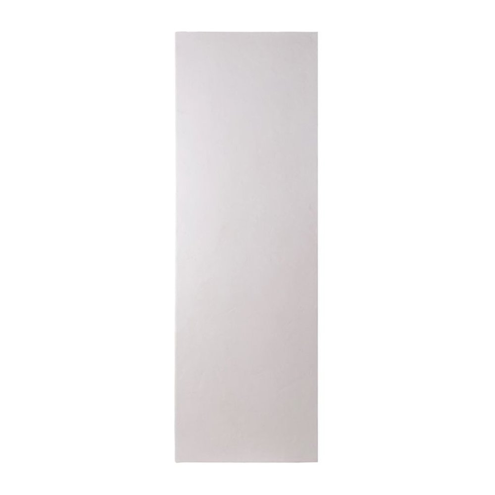 White Faux Plaster Modern Desk With Sculptural Shape And Minimalist Form