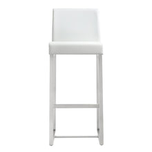 White Stainless Steel Barstool Set, Belen Kox