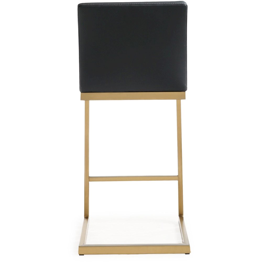 Parma Black Gold Steel Counter Stool - Set of 2