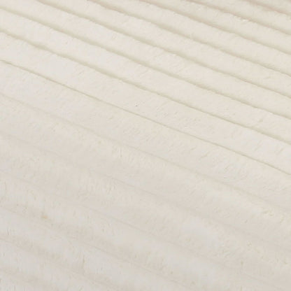 Tarra Fluffy Oversized Cream Corduroy Modular Armless Chair