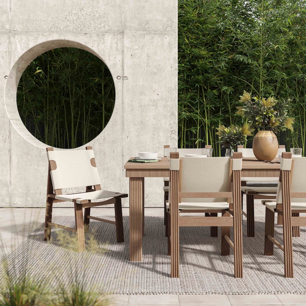 Cassie Cream Outdoor Dining Chair - Set of 2