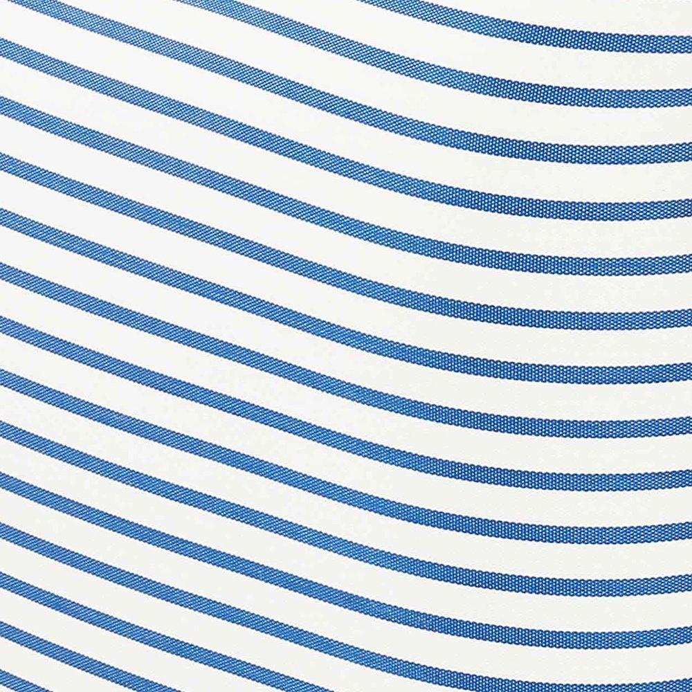 Saint Tropez Pearl and Blue Striped Stuffed Outdoor Armchair