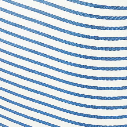 Saint Tropez Pearl and Blue Striped Stuffed Outdoor Armchair