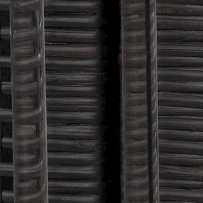 Woven Rattan Veneer Tall Accent Cabinet and Sideboard, Mahogany Legs, Charcoal