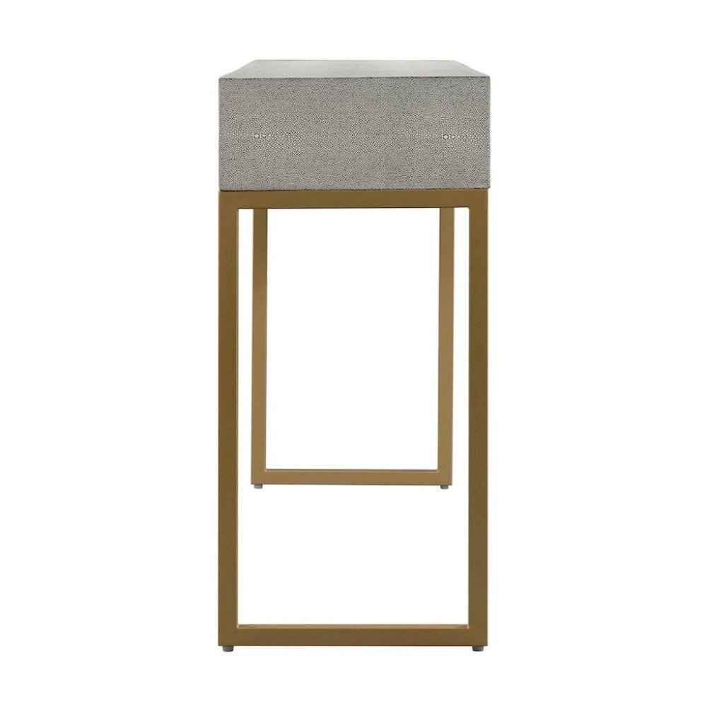Gray Entryway Table With Storage And Gold Legs, A Console With 3 Drawers