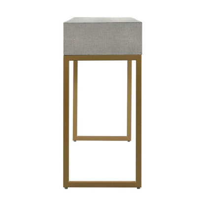 Gray Entryway Table With Storage And Gold Legs, A Console With 3 Drawers