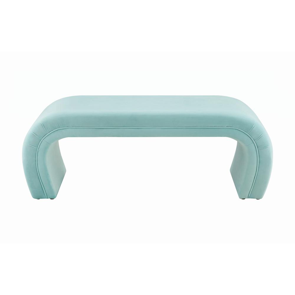 Kenya Bright Blue Velvet Bench