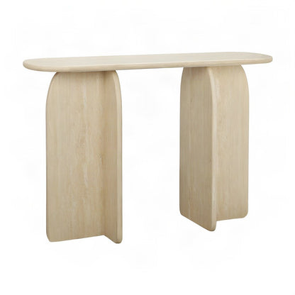 Faux Console Table, Sofa and Entry Table for Hallway, Travertine
