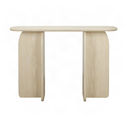 Faux Console Table, Sofa and Entry Table for Hallway, Travertine