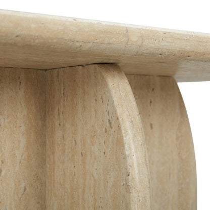 Faux Console Table, Sofa and Entry Table for Hallway, Travertine