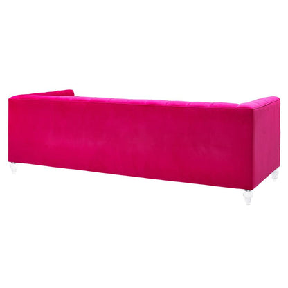 Luxe Pink Velvet Sofa, Belen Kox
