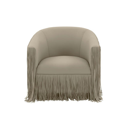 Luxe Swivel Shag Accent Chair, Belen Kox