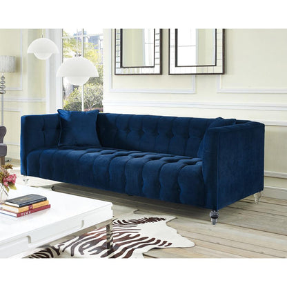 Bea Navy Velvet Sofa