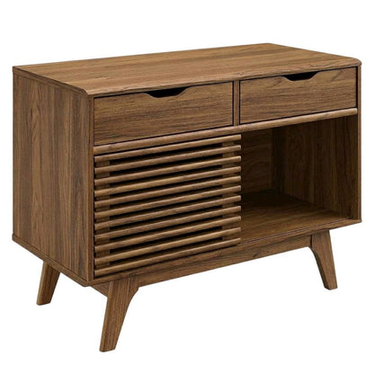 Stylish Vinyl Record Display Stand with Modern Coffee Table Design
