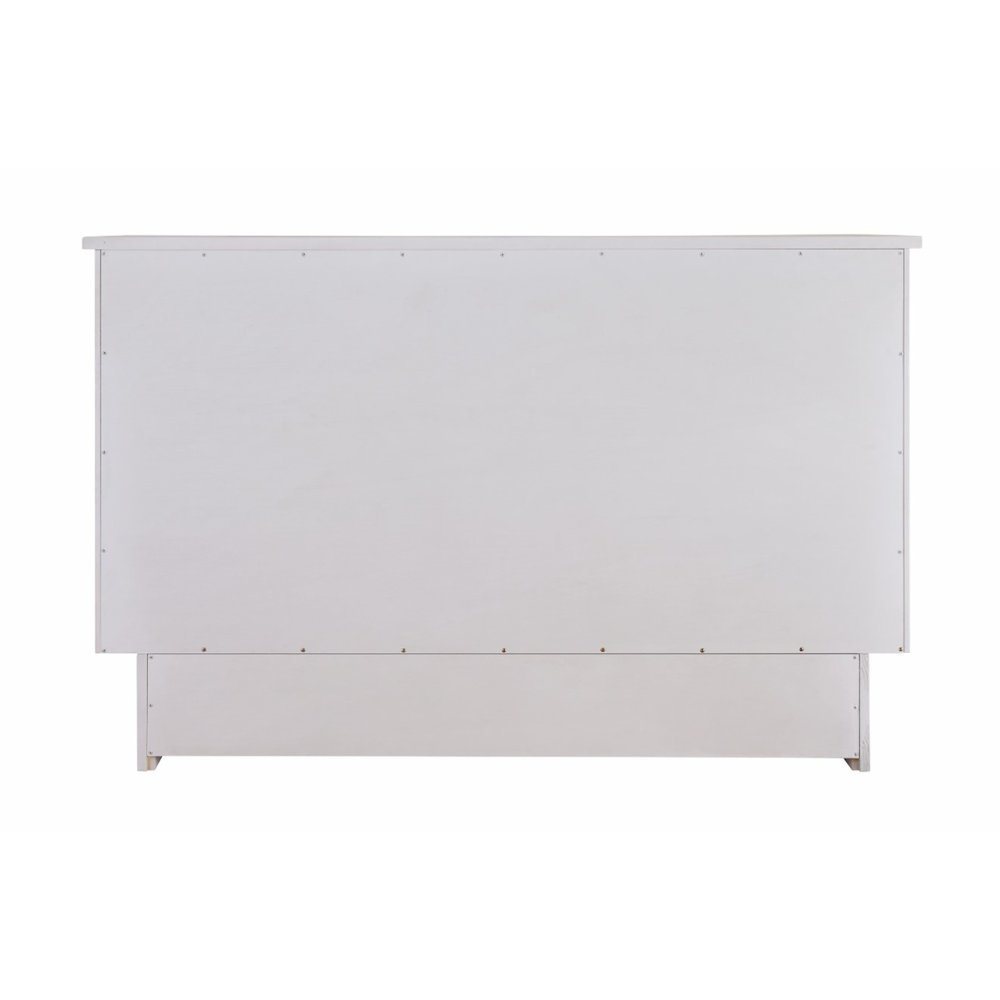 White Queen Wood Cabinet Bed with Compact Design and Usable Top Surface