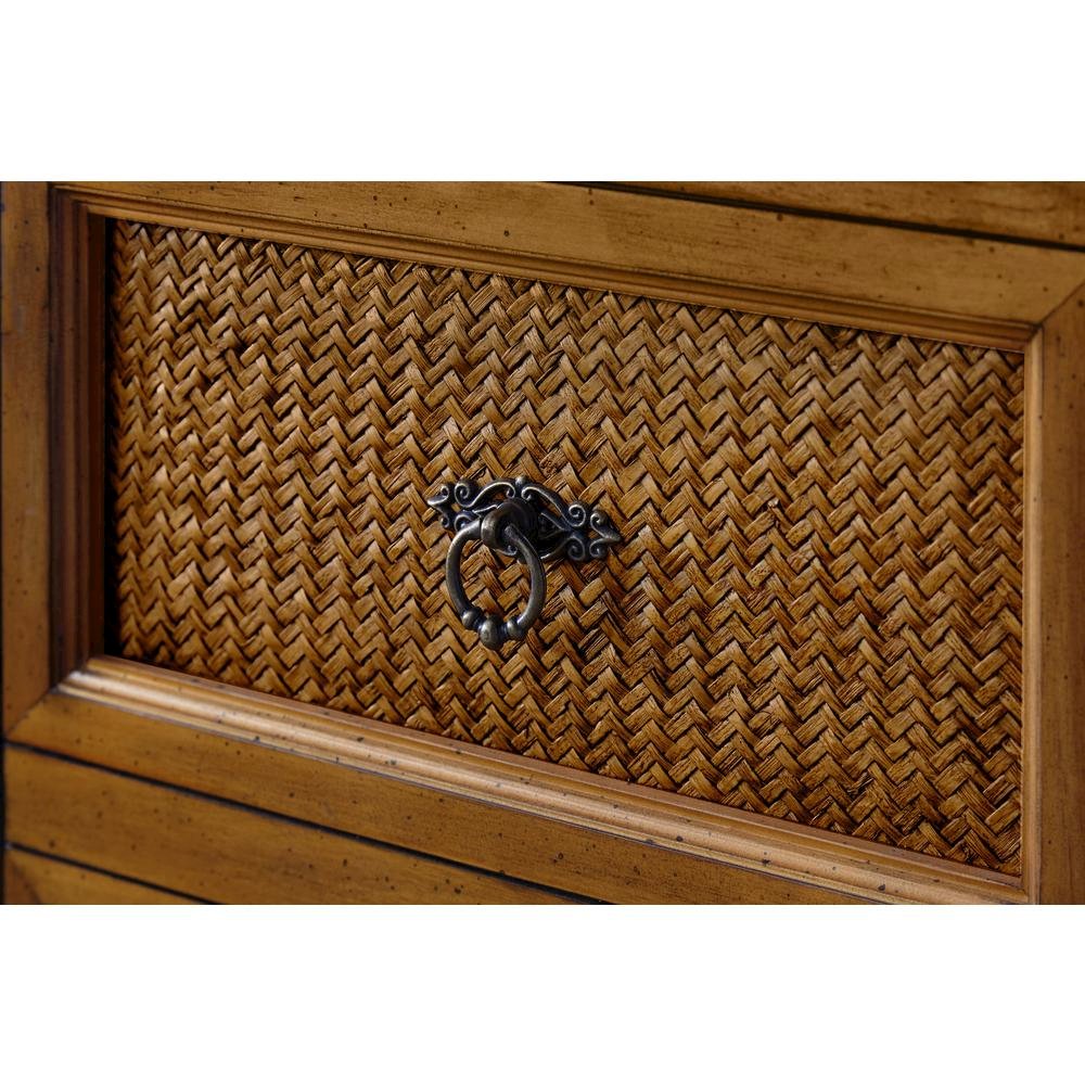 Queen Cabinet Bed Cherry Wood with Free Standing Design and Usable Top Surface