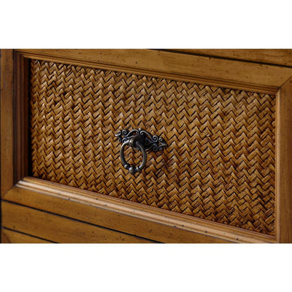 Queen Cabinet Bed Cherry Wood with Free Standing Design and Usable Top Surface