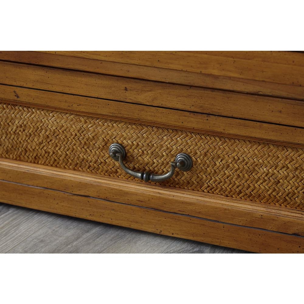 Queen Cabinet Bed Cherry Wood with Free Standing Design and Usable Top Surface