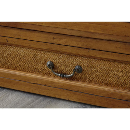 Queen Cabinet Bed Cherry Wood with Free Standing Design and Usable Top Surface