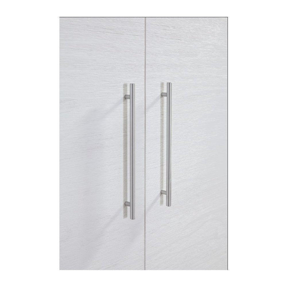 White Queen Wood Cabinet Bed with Compact Design and Usable Top Surface