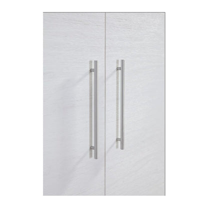 White Queen Wood Cabinet Bed with Compact Design and Usable Top Surface