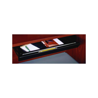 Universal Pencil Drawer Accessory, Metal/Wood, 26.38w x 15.88d x 2.75h, Black